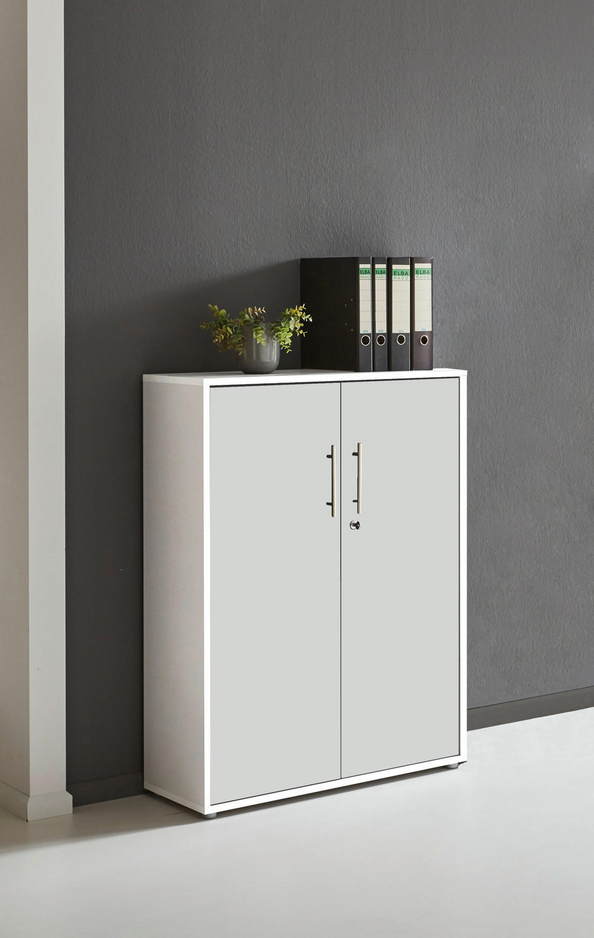 AKTENSCHRANK Weiß  - Weiß, MODERN, Holzwerkstoff (84,4/113,6/33cm) - MID.YOU