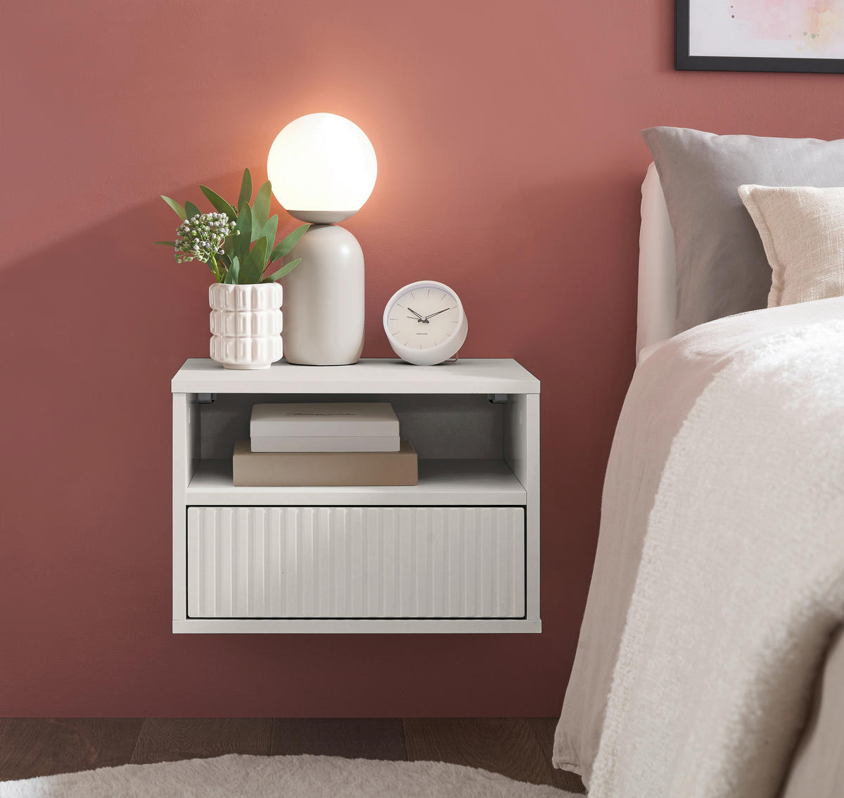 NACHTSCHRANK 46/31/32 cm  - Kaschmir, KONVENTIONELL, Holzwerkstoff (46/31/32cm) - Boxxx