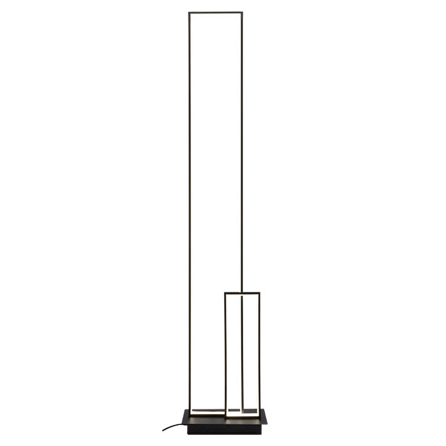 LED-STEHLEUCHTE 30/30/150 cm    - Titanfarben/Schwarz, Design, Kunststoff/Metall (30/30/150cm)