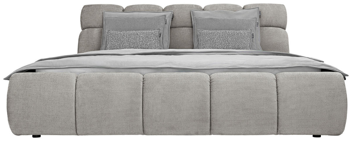 POLSTERBETT 140/200 cm  in Beige  - Beige/Schwarz, Design, Kunststoff/Textil (140/200cm) - Esposa
