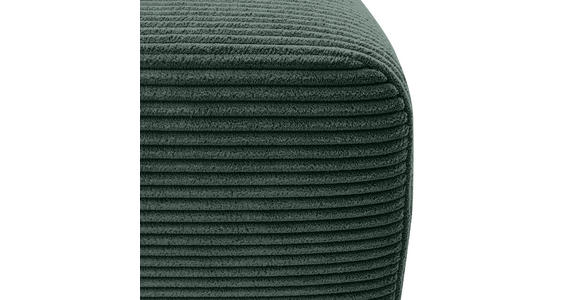 ECKSOFA  in Cord Dunkelgrün  - Dunkelgrün/Schwarz, KONVENTIONELL, Kunststoff/Textil (217/146cm) - Carryhome