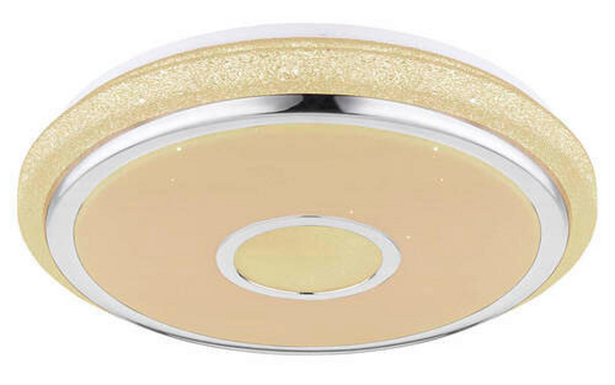 PLAFONIERĂ CU LED - alb/culoare crom, Basics, plastic (50/9.5cm)