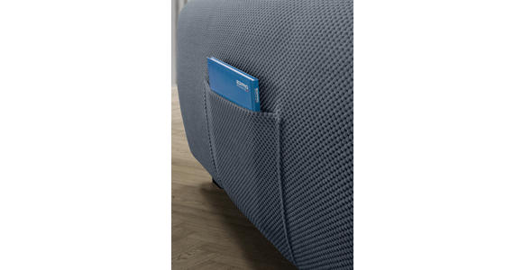 ECKSOFA Grau Plüsch  - Schwarz/Grau, KONVENTIONELL, Kunststoff/Textil (249/175cm) - Carryhome