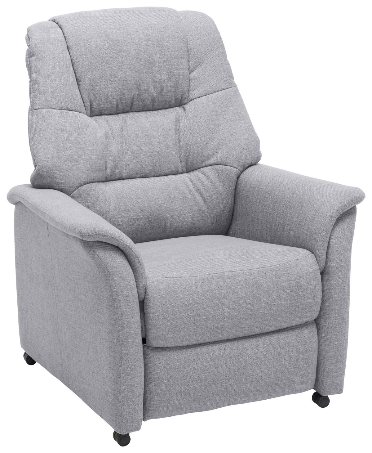 FERNSEHSESSEL  mit Relaxfunktion Flachgewebe Grau  - Grau, KONVENTIONELL, Textil (85/107/84cm) - Welnova