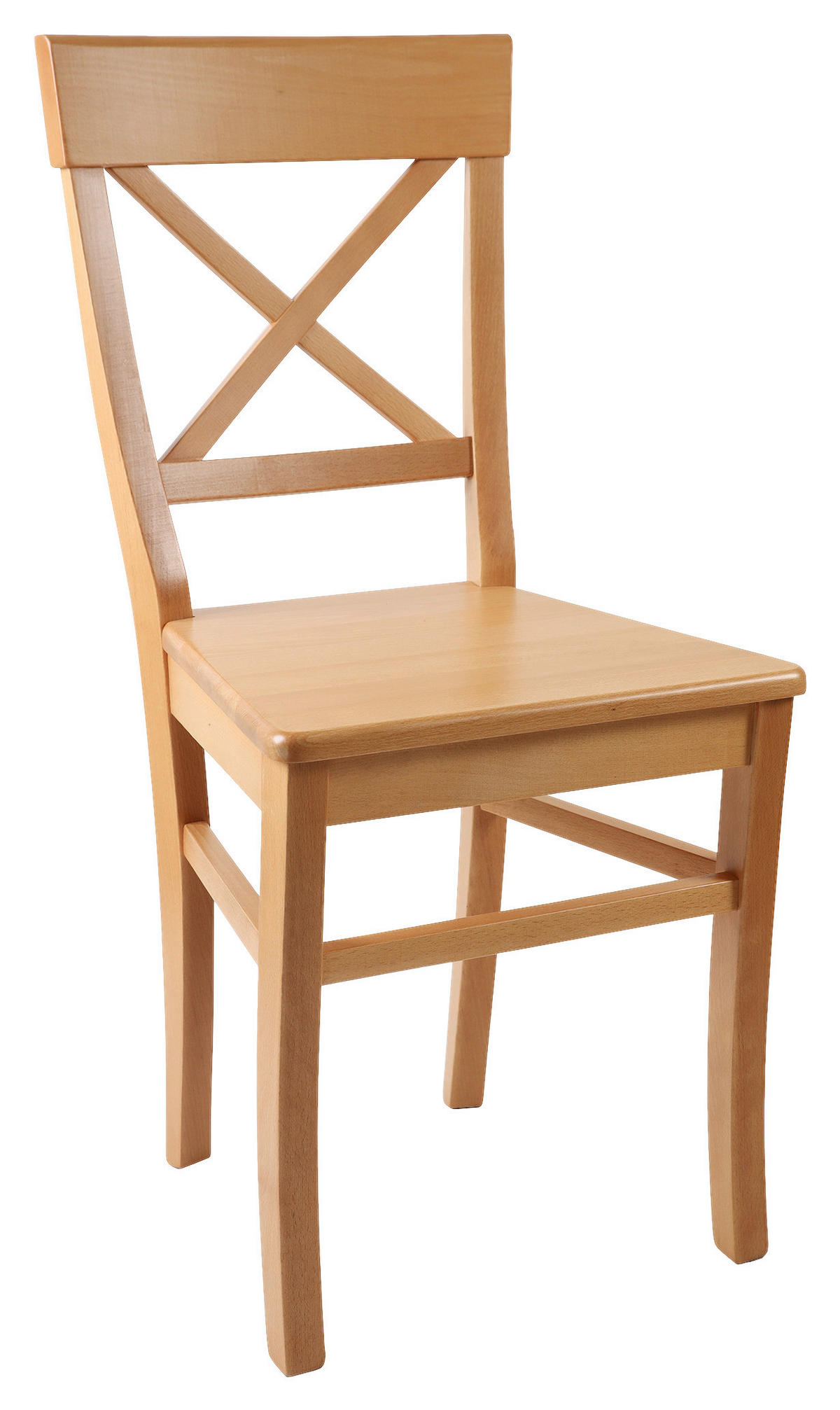 STUHL Buchefarben Buche massiv  - Buchefarben, MODERN, Holz (48/92,5/49cm) - Livetastic