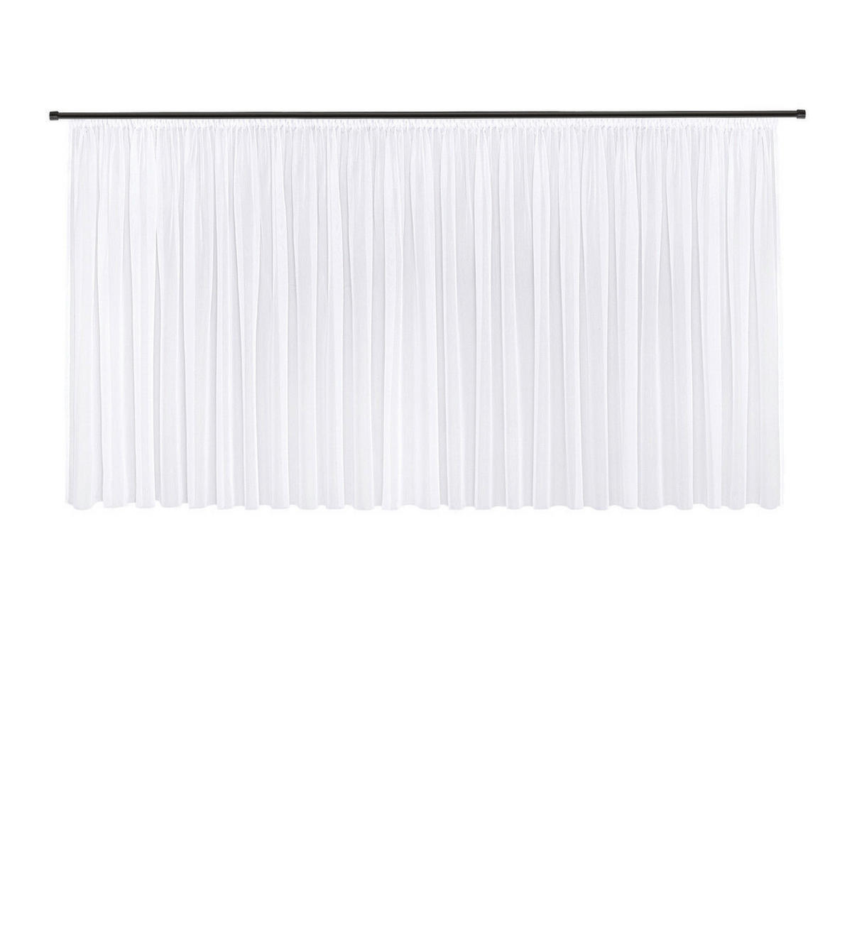 FERTIGSTORE  transparent  600/150 cm   - Weiß, Basics, Textil (600/150cm)
