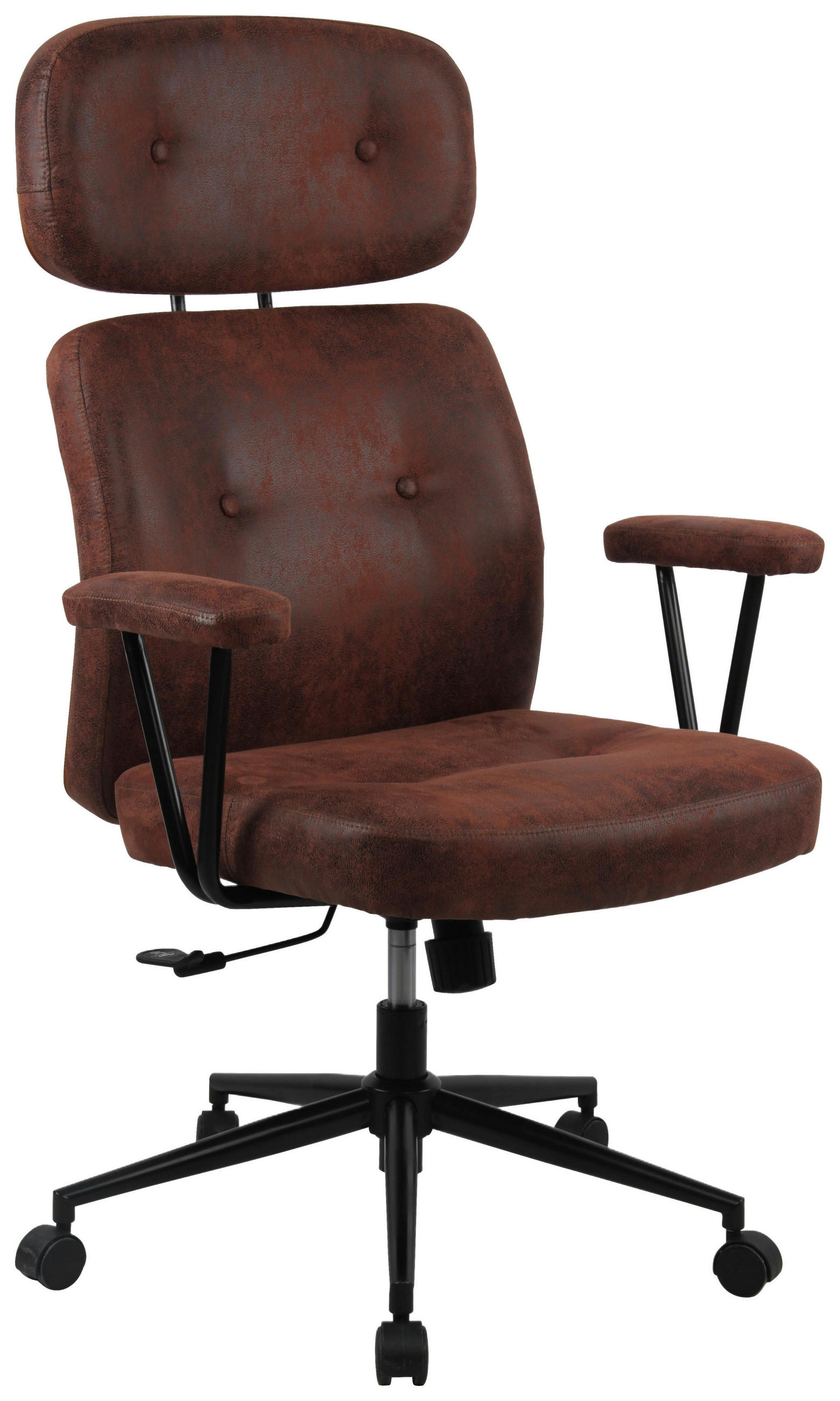 CHEFSESSEL  in Webstoff Braun  - Schwarz/Braun, MODERN, Kunststoff/Textil (70/110/120/56cm) - Livetastic