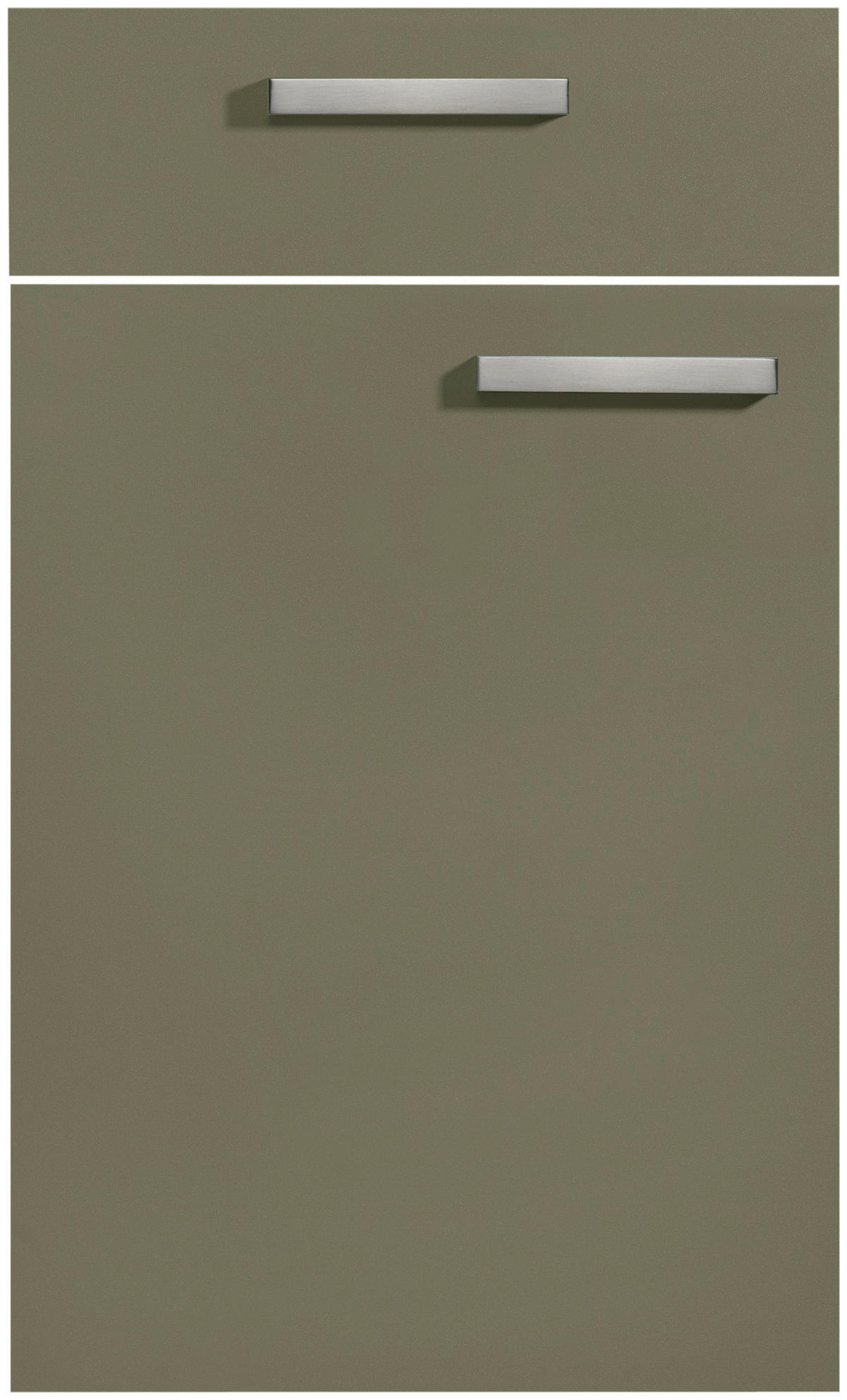 EINBAUKÜCHE   - Eichefarben/Olivgrün, Design, Holzwerkstoff - Dieter Knoll