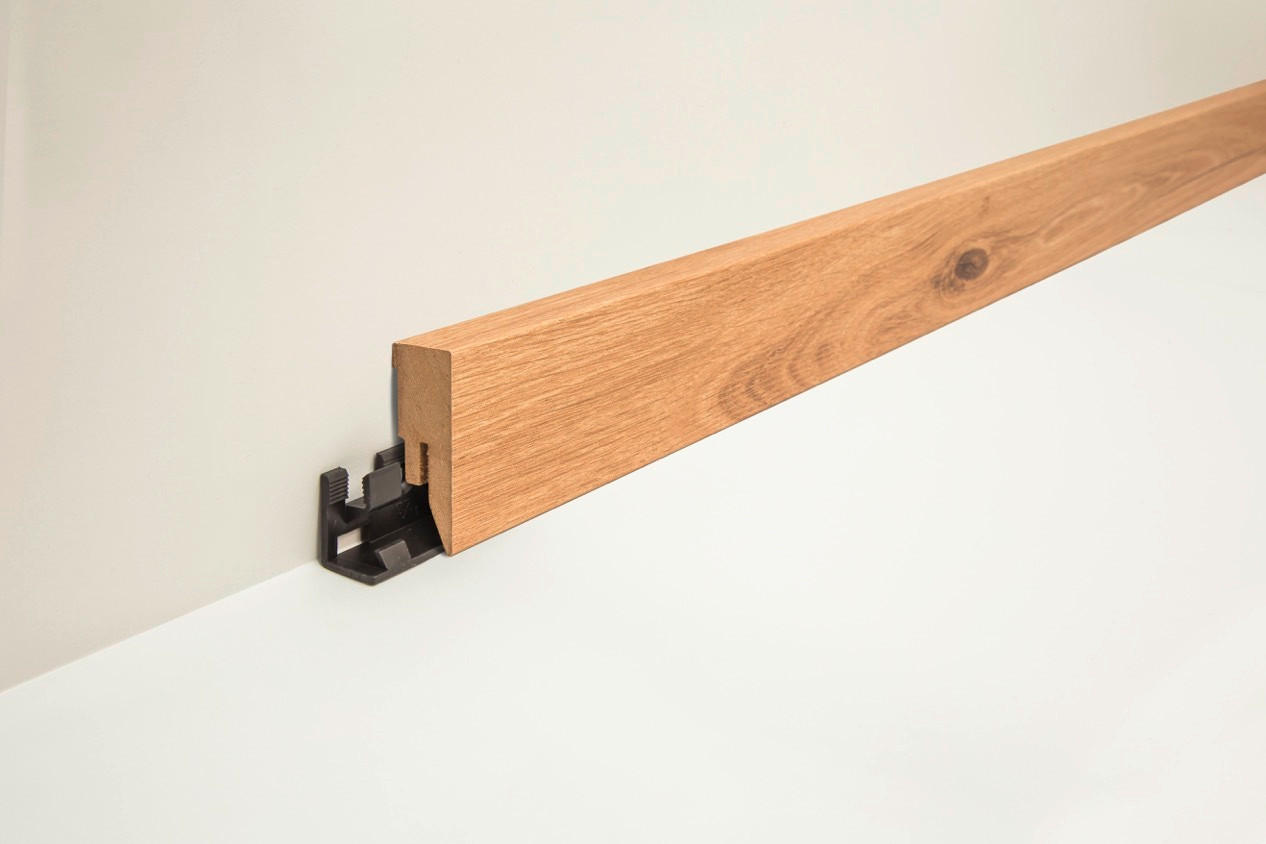 SOCKELLEISTE Dunkelgrau  - Dunkelgrau, Basics, Holzwerkstoff (200/5/1,8cm) - Venda