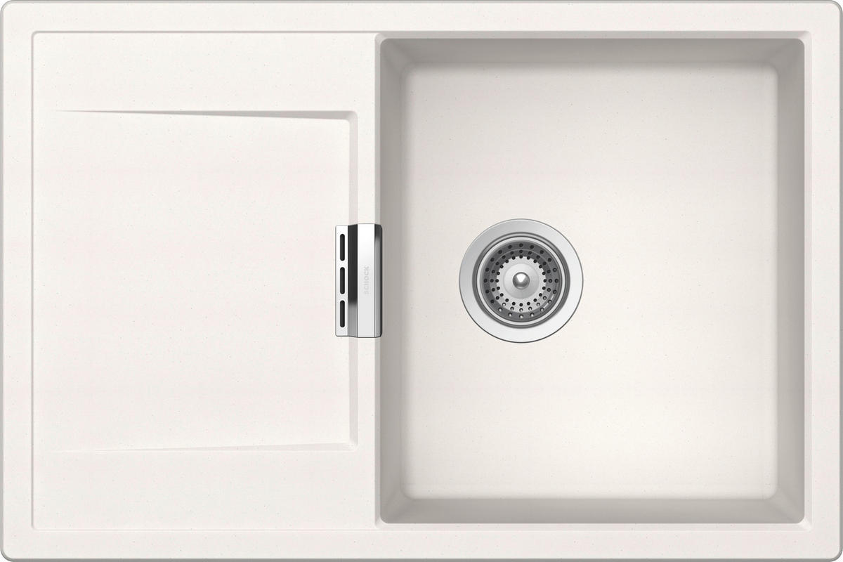 SPÜLE MOND100APOL  - Weiß, Basics, Stein (76,5/51cm) - Schock