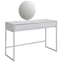 SCHMINKTISCH 120/50/128,5 cm, Kaschmir  - Kaschmir, Design, Glas/Holzwerkstoff (120/50/128,5cm) - Carryhome