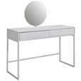 SCHMINKTISCH 120/50/128,5 cm, Kaschmir  - Kaschmir, Design, Glas/Holzwerkstoff (120/50/128,5cm) - Carryhome