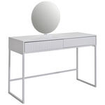 SCHMINKTISCH 120/50/128,5 cm, Kaschmir  - Kaschmir, Design, Glas/Holzwerkstoff (120/50/128,5cm) - Carryhome