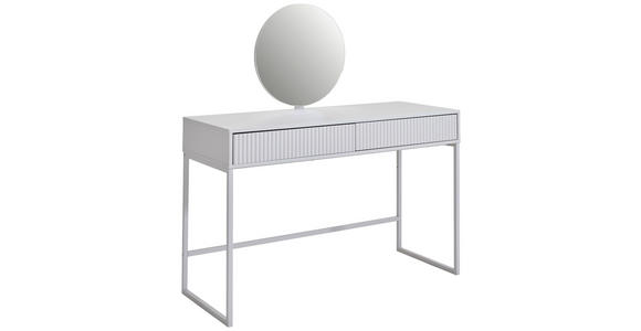 SCHMINKTISCH 120/50/128,5 cm, Kaschmir  - Kaschmir, Design, Glas/Holzwerkstoff (120/50/128,5cm) - Carryhome