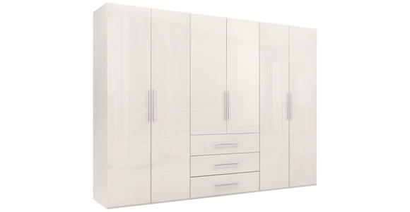 KLEIDERSCHRANK 294/219/59 cm,  in Kaschmir, 6-türig  - Kaschmir/Alufarben, KONVENTIONELL, Holzwerkstoff/Metall (294/219/59cm) - Carryhome