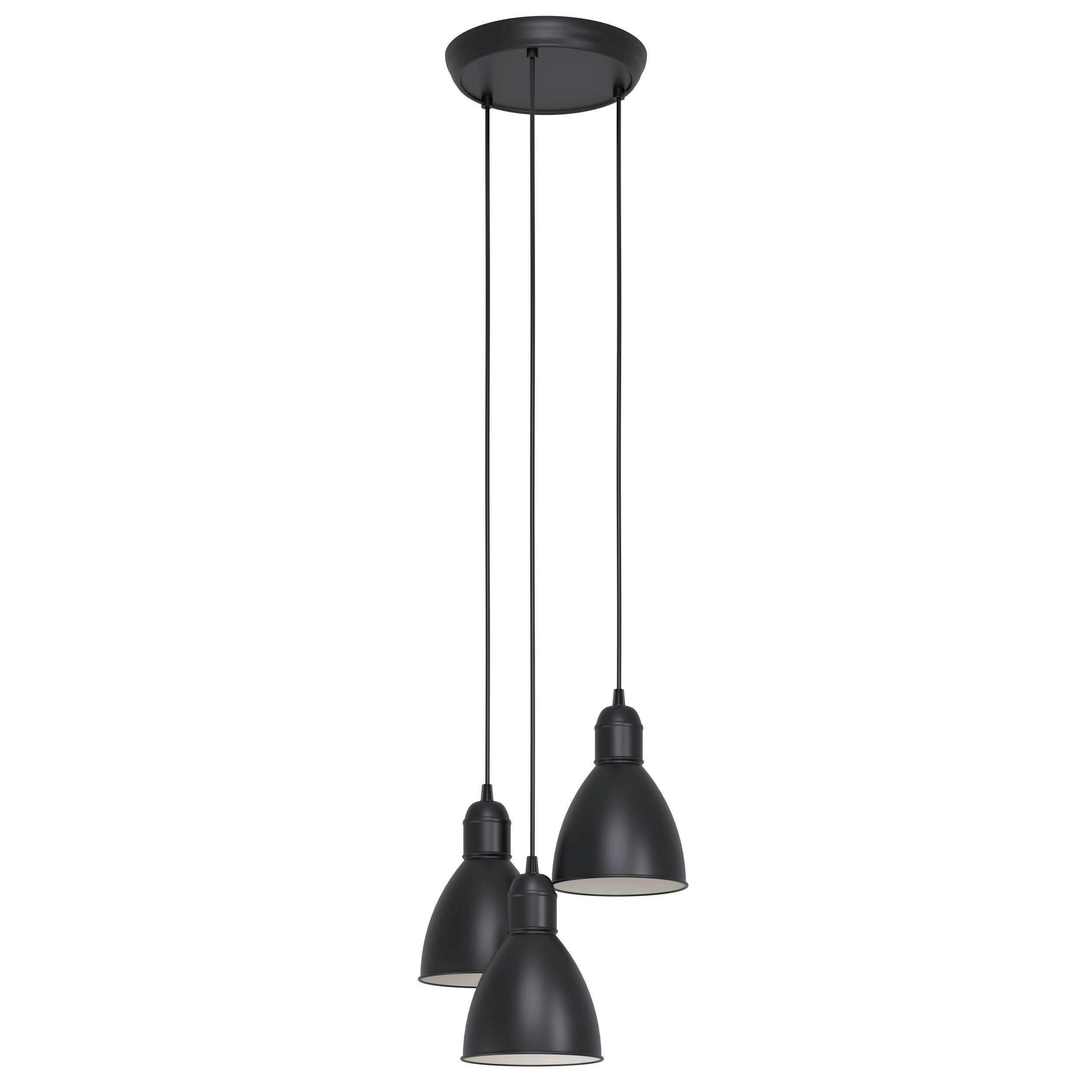HÄNGELEUCHTE 32,5/110 cm   - Schwarz/Weiß, KONVENTIONELL, Metall (32,5/110cm) - Eglo
