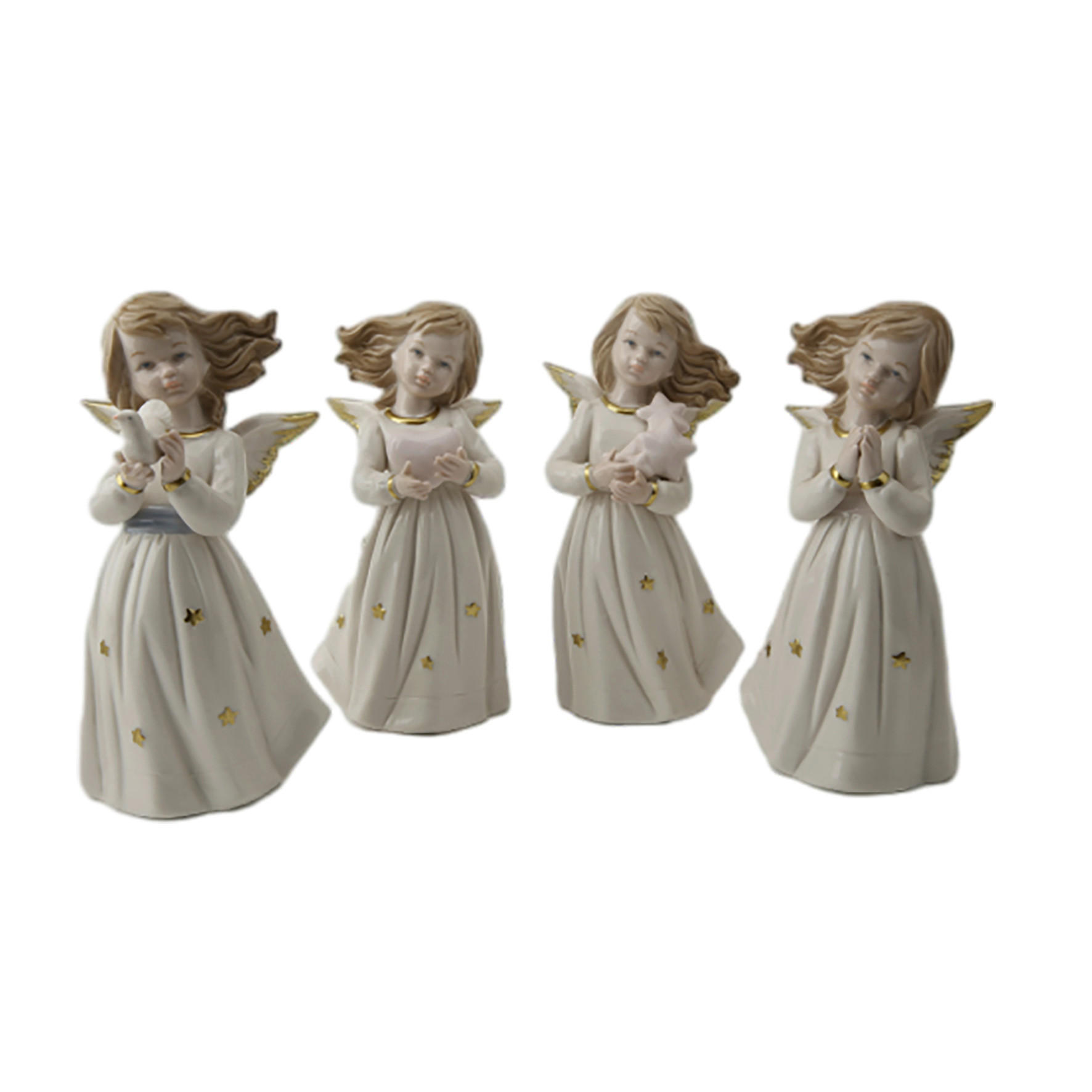 DEKORAČNÝ ANJEL - biela, Lifestyle, keramika (10,7/21,5/8,8cm) - X-Mas