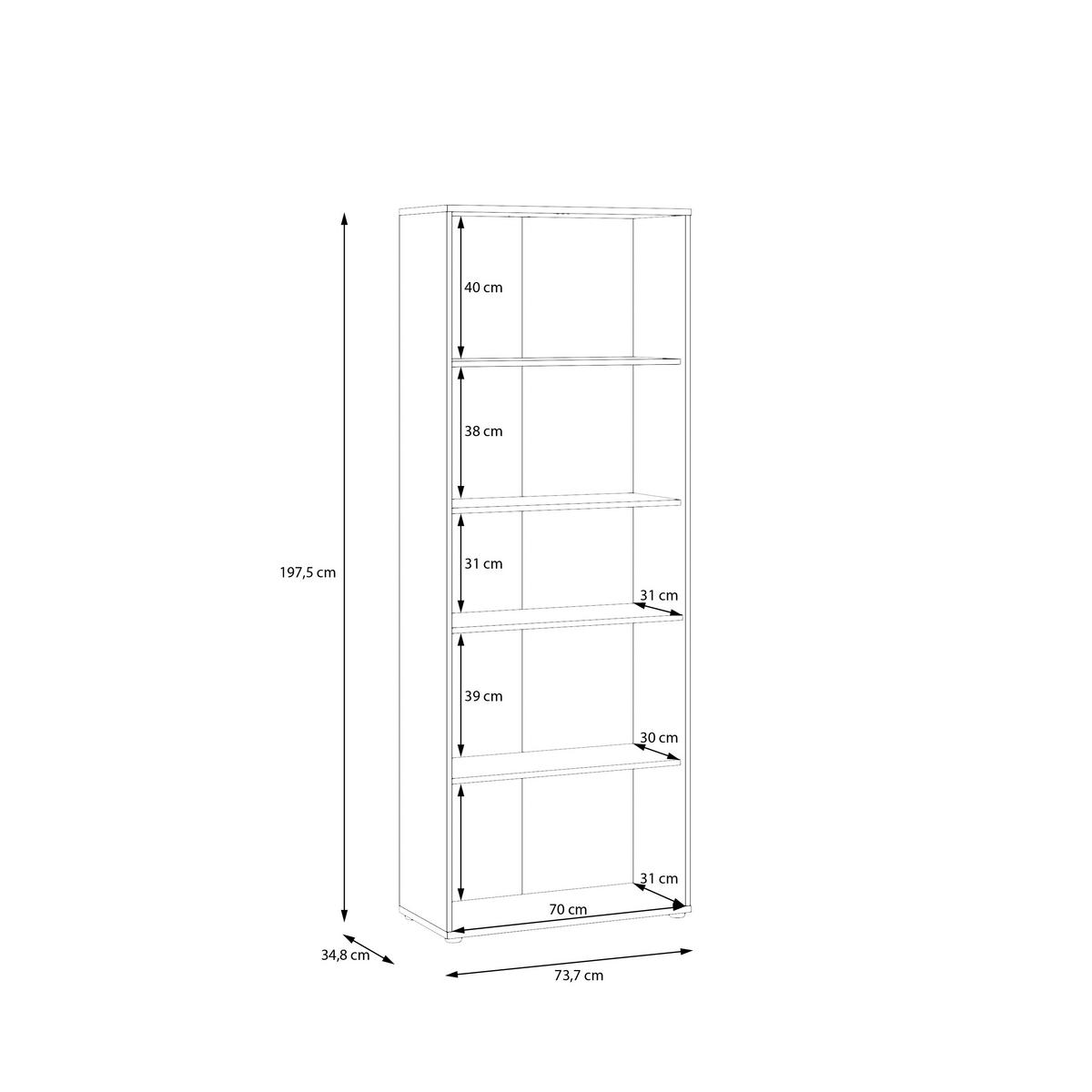 DREHTÜRENSCHRANK 73,7/197,5/34,8 cm,  in Sandfarben, 4 Tür(en)  - Sandfarben/Schwarz, Design, Holzwerkstoff/Kunststoff (73,7/197,5/34,8cm)