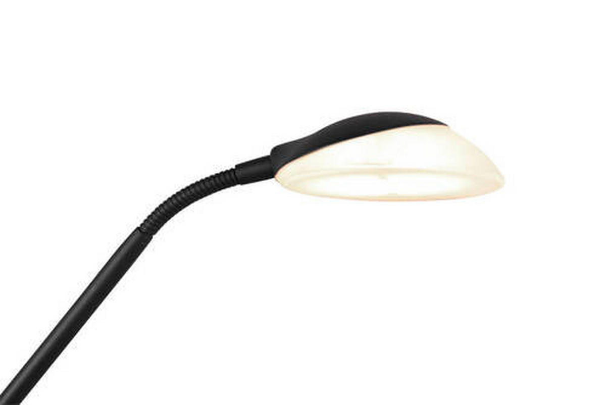 LED-STEHLEUCHTE    - Schwarz/Weiß, Basics, Glas/Metall (32,5cm)
