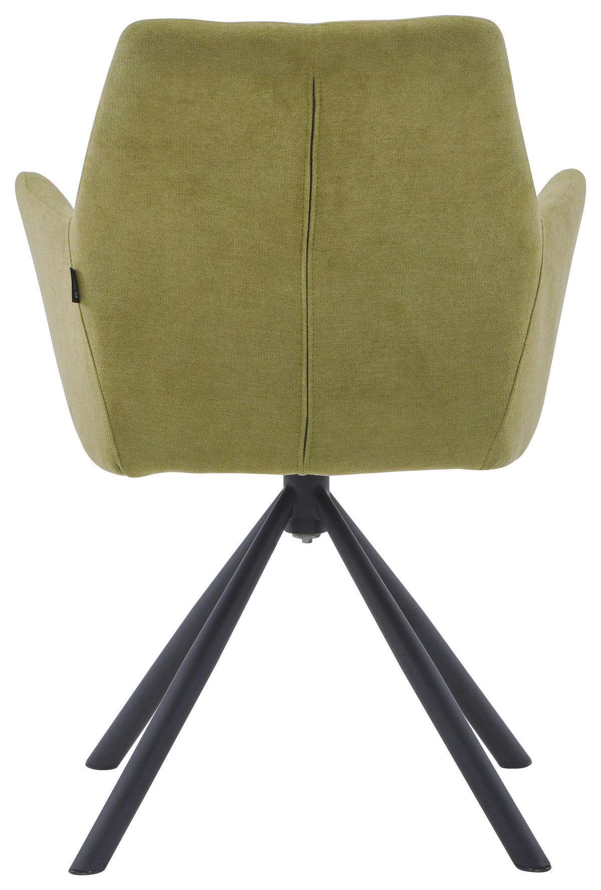 STOLIČKA S PODRÚČKAMI, železo, tkaná textília, zelená, čierna - čierna/zelená, Design, kov/textil (62/88/61cm) - Hom`in