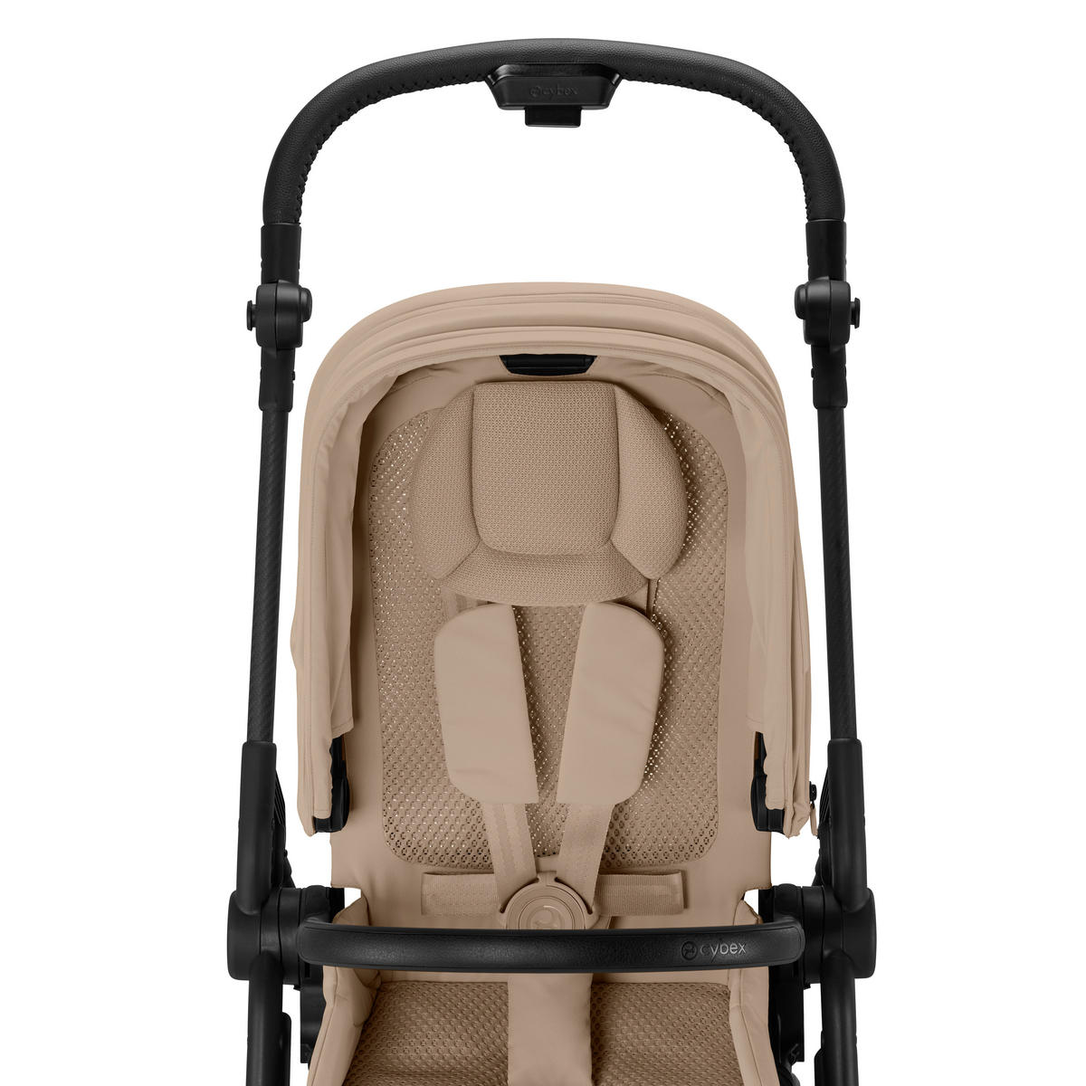 KINDERWAGEN  Melios Carbon  Almond Beige  - Beige/Schwarz, Basics, Textil/Metall (82-91/49/96,5-107cm) - cybex GOLD