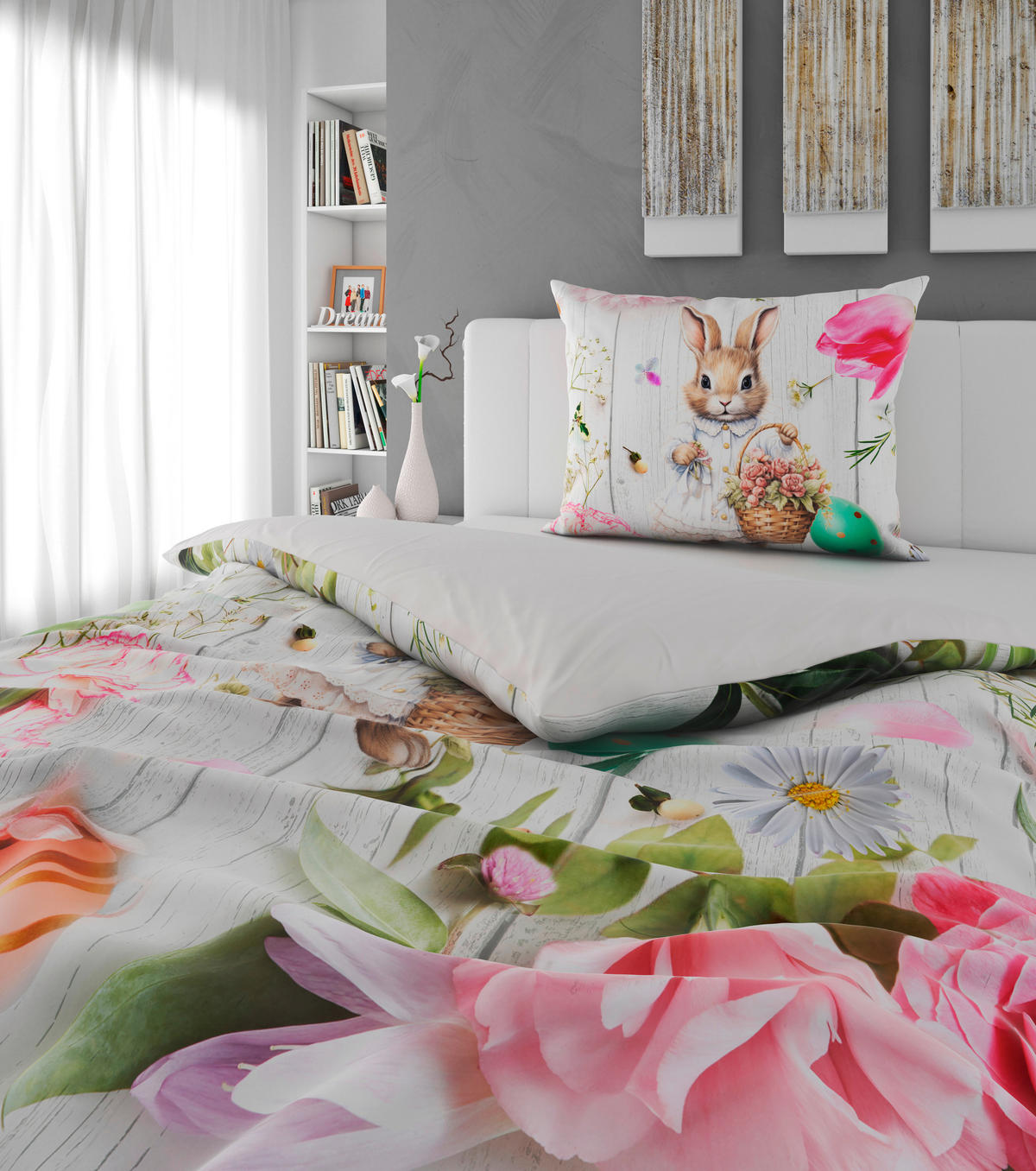 WENDEBETTWÄSCHE Satin 140/200 cm  - Multicolor, Textil (140/200cm) - Esposa