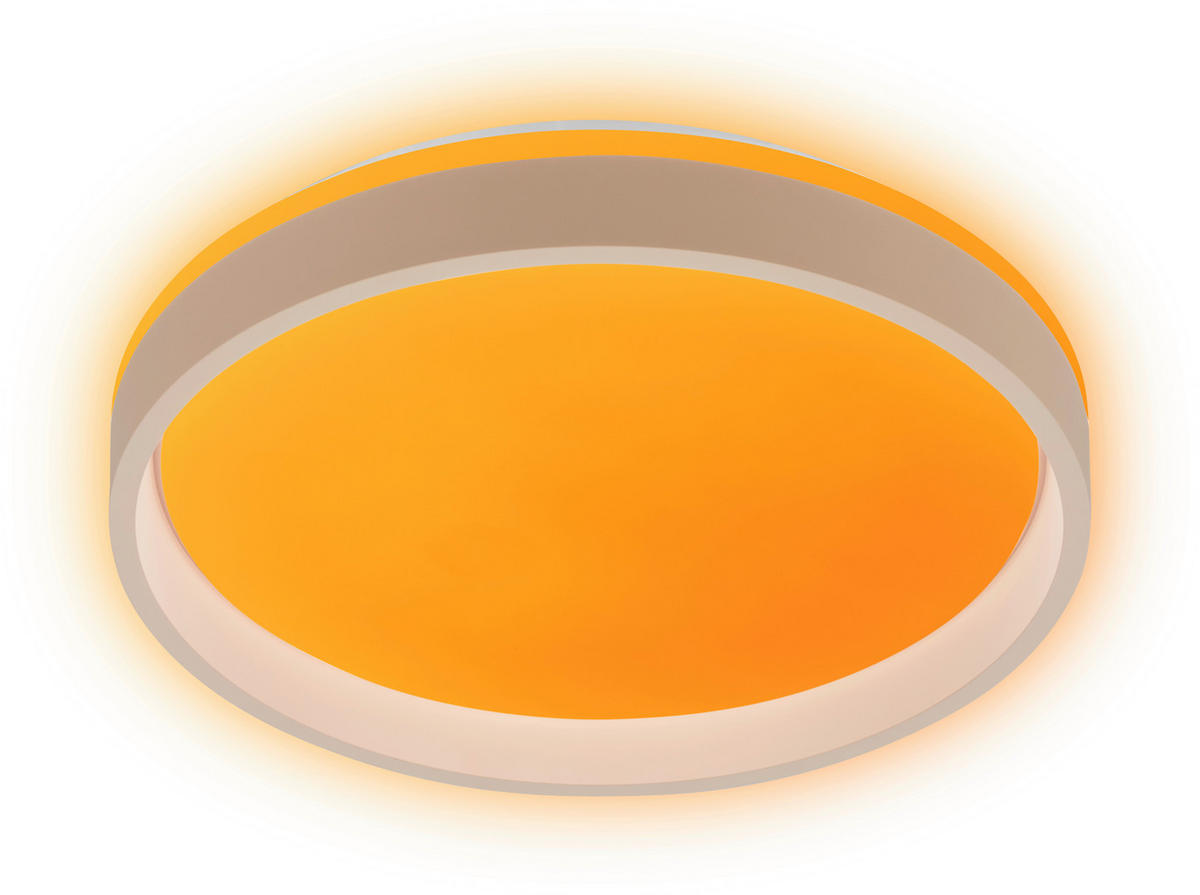 LED-DECKENLEUCHTE Aurie Glow 39/8 cm   - Beige, KONVENTIONELL, Kunststoff (39/8cm) - Briloner