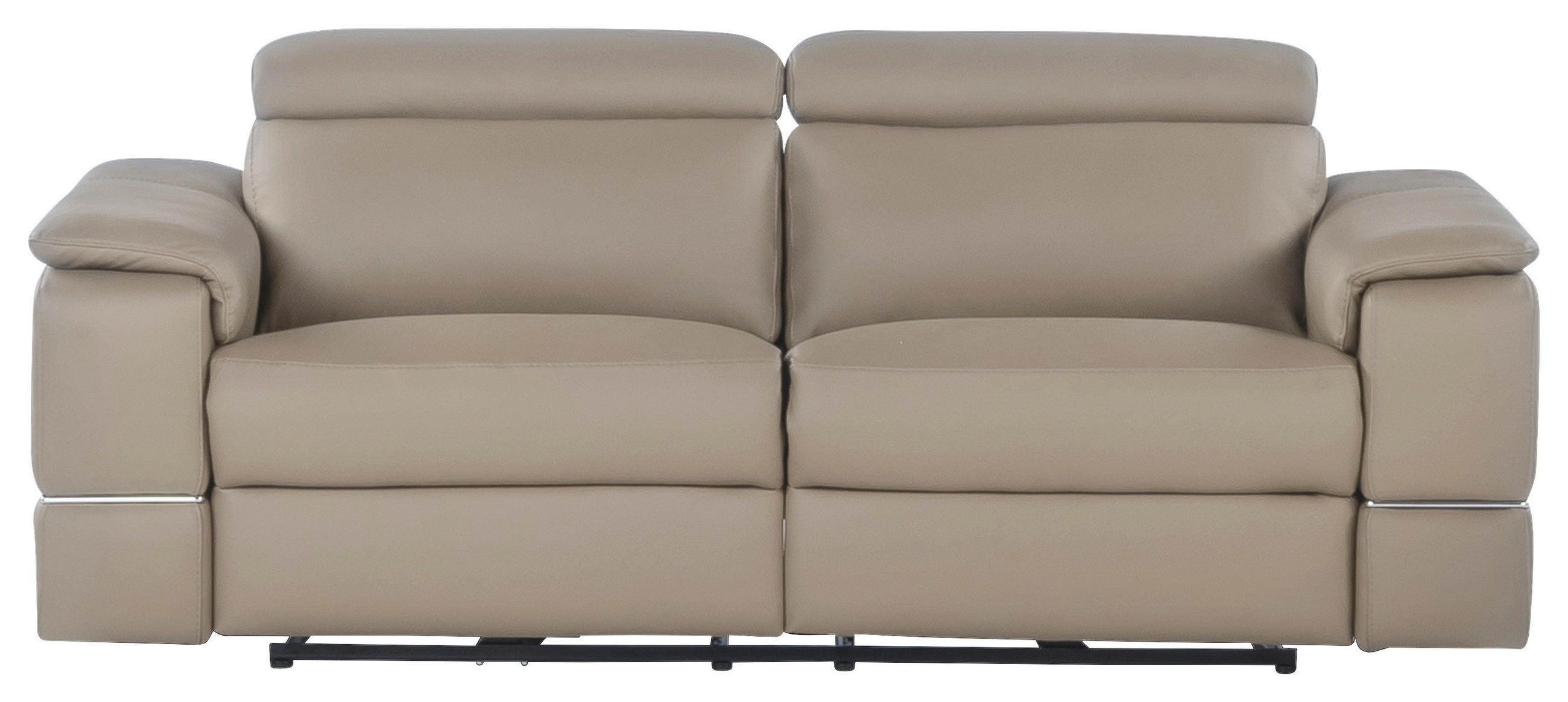 2,5 ÜLÉSES KANAPÉ bőr taupe  - taupe, Basics, bőr (205/84/101cm) - Calia Italia