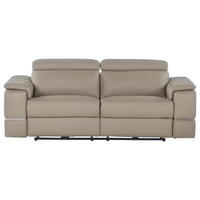 2,5 ÜLÉSES KANAPÉ bőr taupe  - taupe, Basics, bőr (205/84/101cm) - Calia Italia