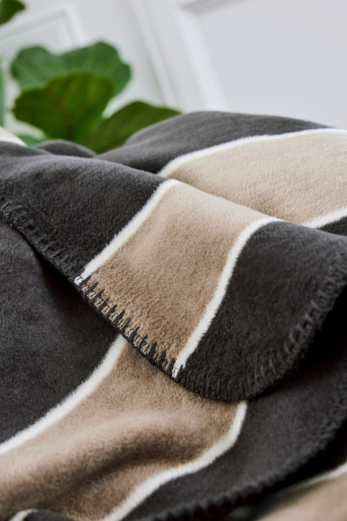 WOHNDECKE 150/200 cm  - Anthrazit/Beige, KONVENTIONELL, Textil (150/200cm) - Novel