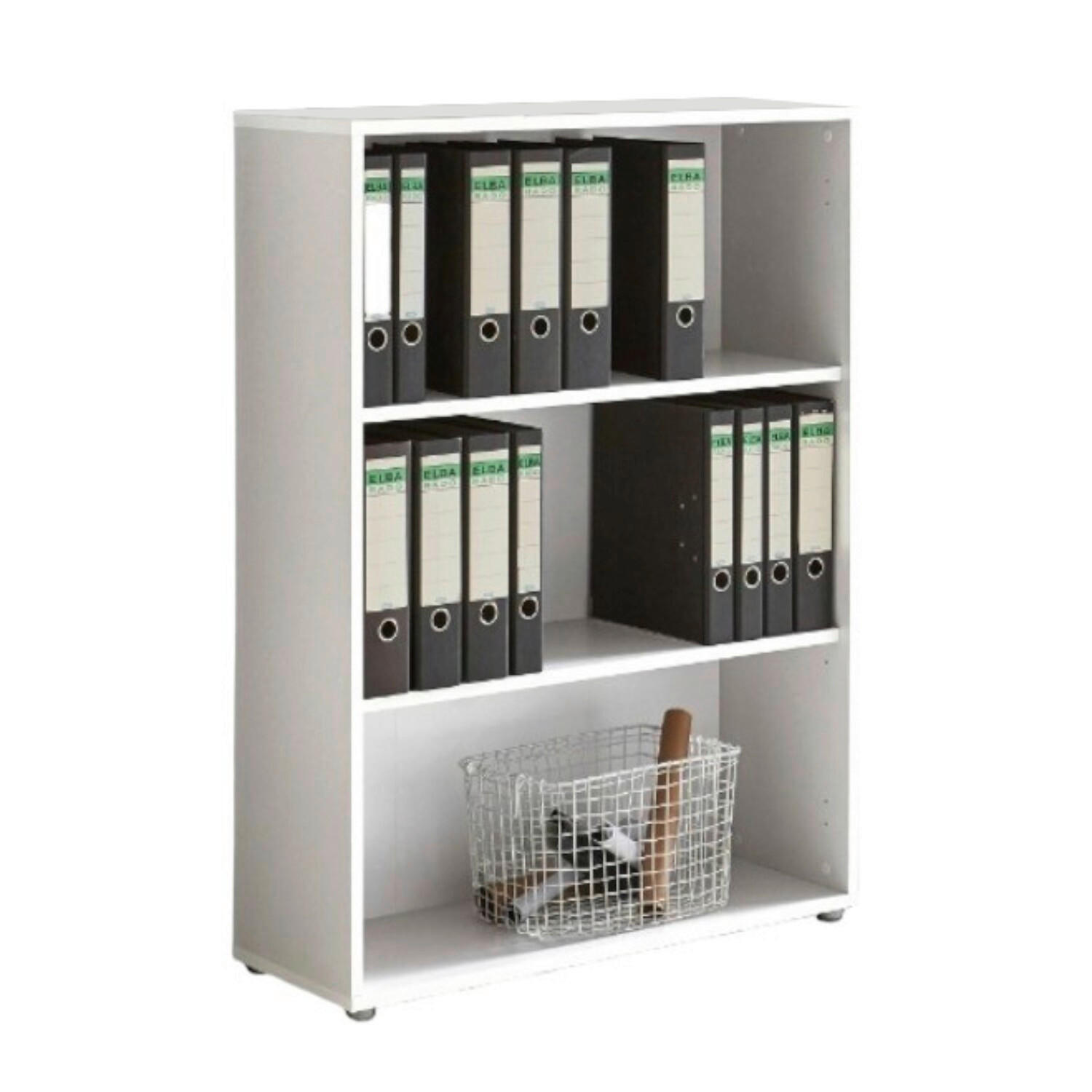 AKTENSCHRANK Weiß, Weiß Hochglanz  - Weiß Hochglanz/Weiß, MODERN, Holzwerkstoff (168,8/113,6/33cm) - MID.YOU