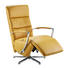 RELAXSESSEL Echtleder - Gelb, Design, Leder/Metall (64/108-112/80cm) - Cantus