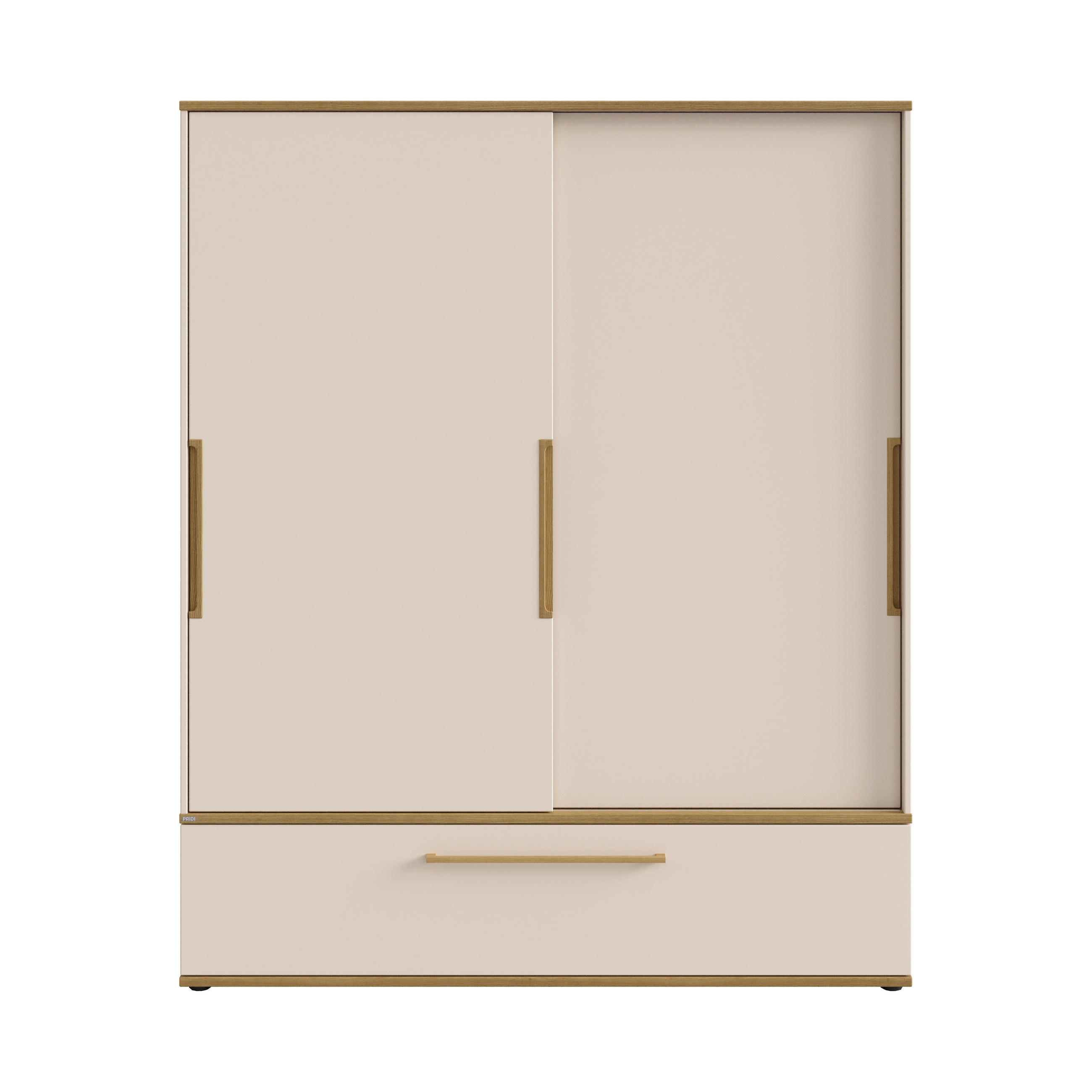 BABYKLEIDERSCHRANK Stiene  - Eichefarben/Beige, Basics, Holzwerkstoff (164/200/62cm) - Paidi