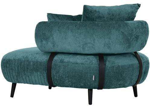 RECAMIERE i chenille turkos  - turkos/svart, Design, trä/textil (170/85/110cm) - MID.YOU