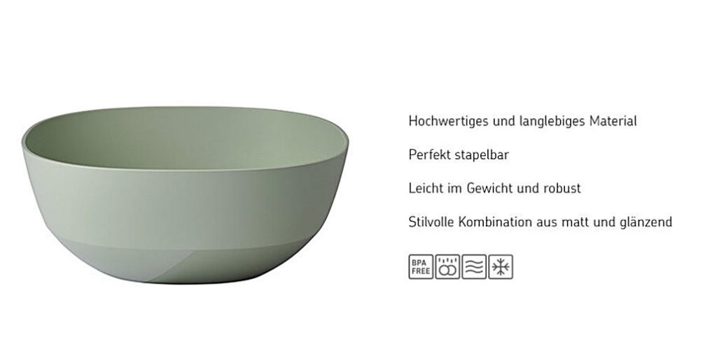 SCHALE Silueta   - Weiß, KONVENTIONELL, Kunststoff (24/9,5cm) - Mepal