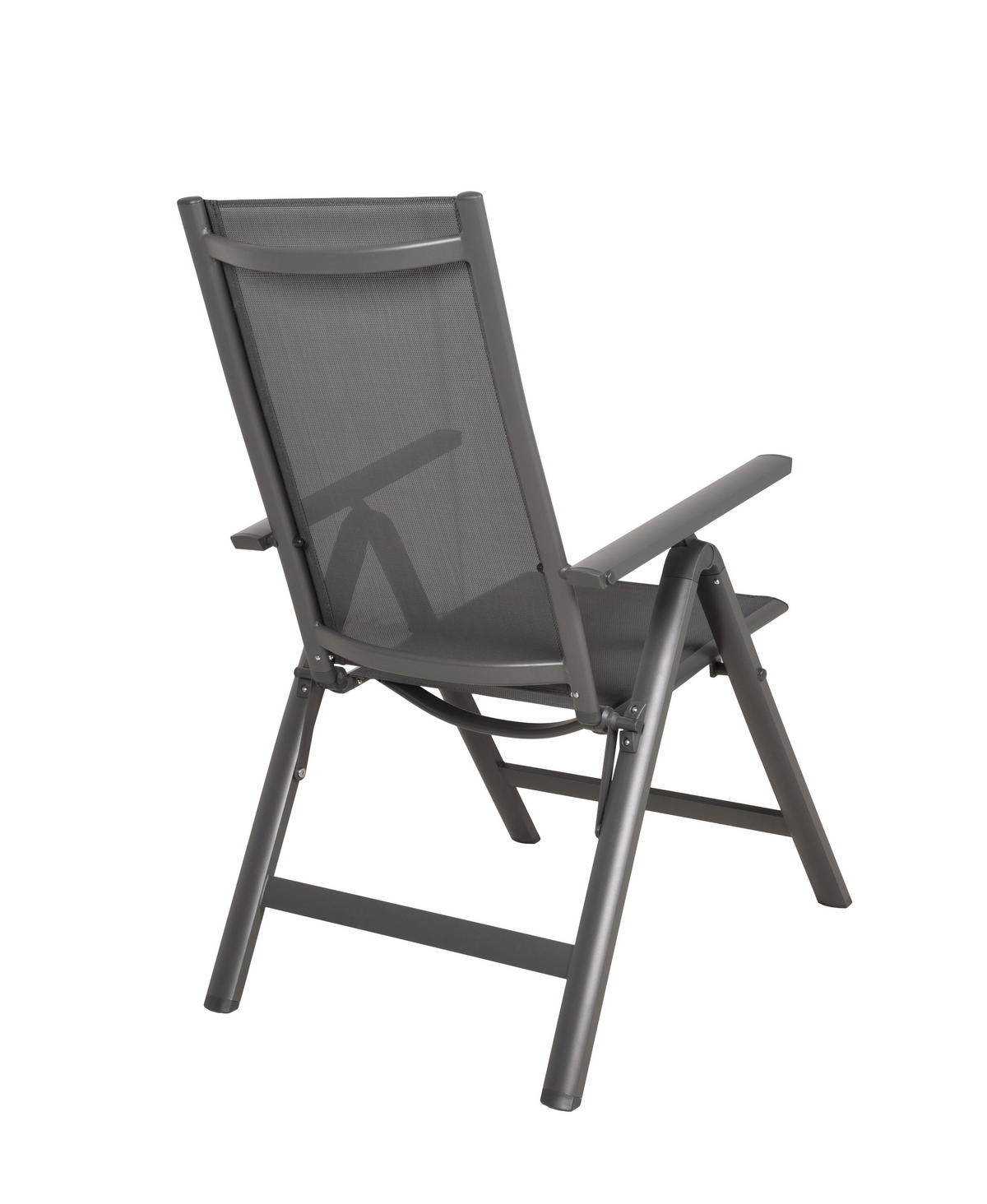 GARTENKLAPPSTUHL-SET Aluminium Anthrazit  - Anthrazit, MODERN, Kunststoff/Metall (59,5/107/73cm) - Gardenson