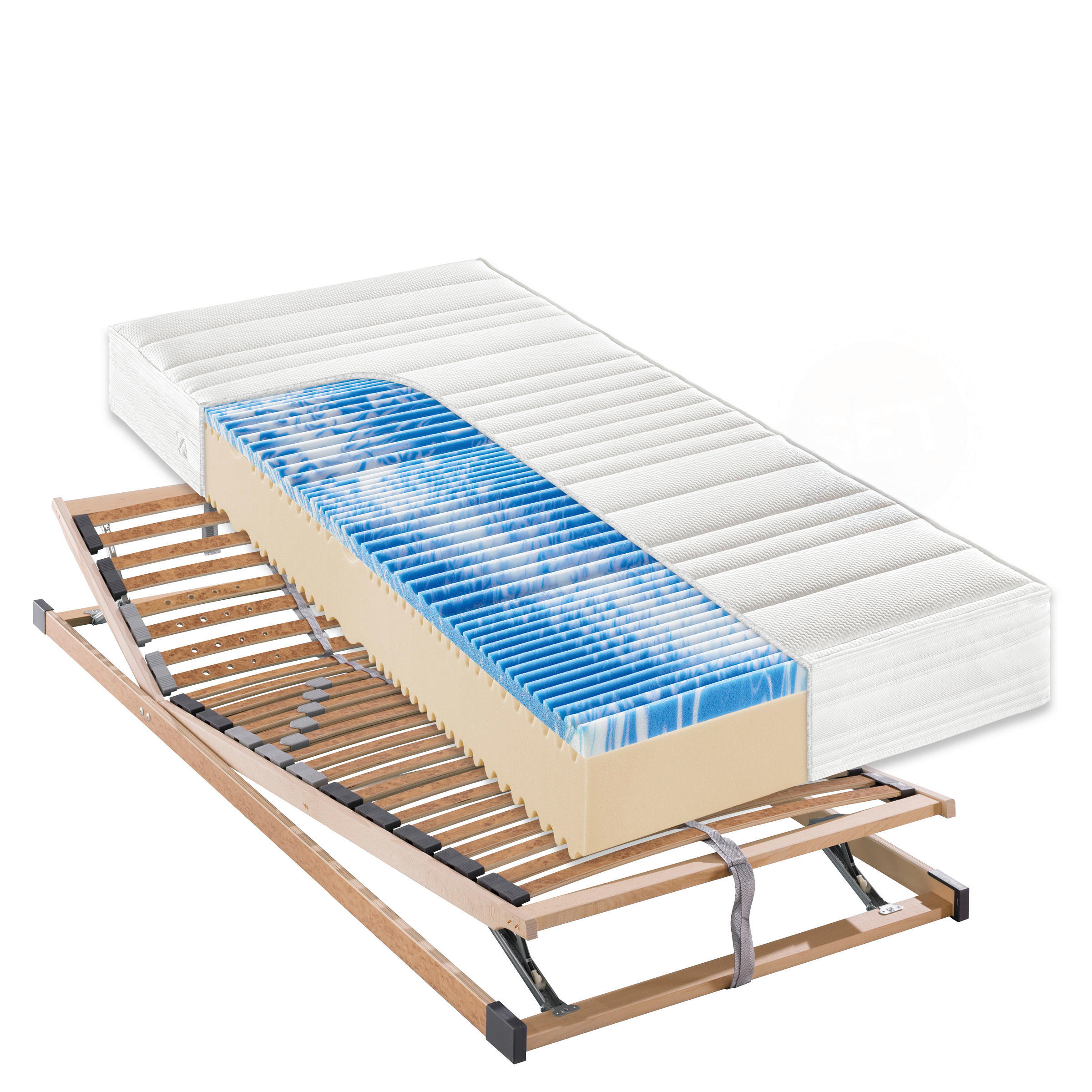 MATRATZENSET 80/200 cm  - Birkefarben, Basics, Holz (80/200cm) - Sembella