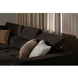 ECKSOFA in Struktur Dunkelbraun  205/284 cm  - Dunkelbraun/Schwarz, Design, Kunststoff/Textil (205/284cm) - Xora