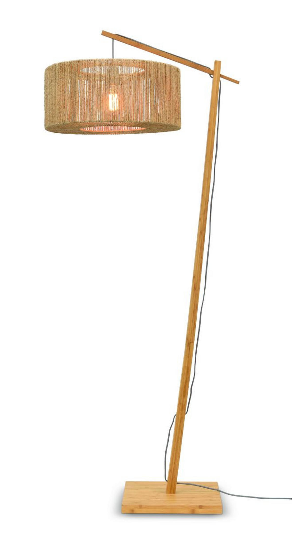 GOLVLAMPA GOOD&MOJO 50/165/207 cm    - naturfärgad, Trend, textil (50/165/207cm) - Good & Mojo