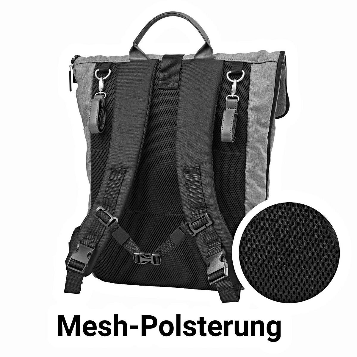 KINDERWAGENSET  FX4 Style 491491 Ltd Edition  Rauchblau  - Graublau/Blaugrau, Basics, Textil/Metall (57/129/100cm) - Gesslein
