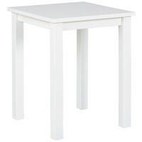 BEISTELLTISCH 45/45/55 cm Kiefer massiv Weiß quadratisch  - Weiß, Basics, Holz (45/45/55cm) - MID.YOU