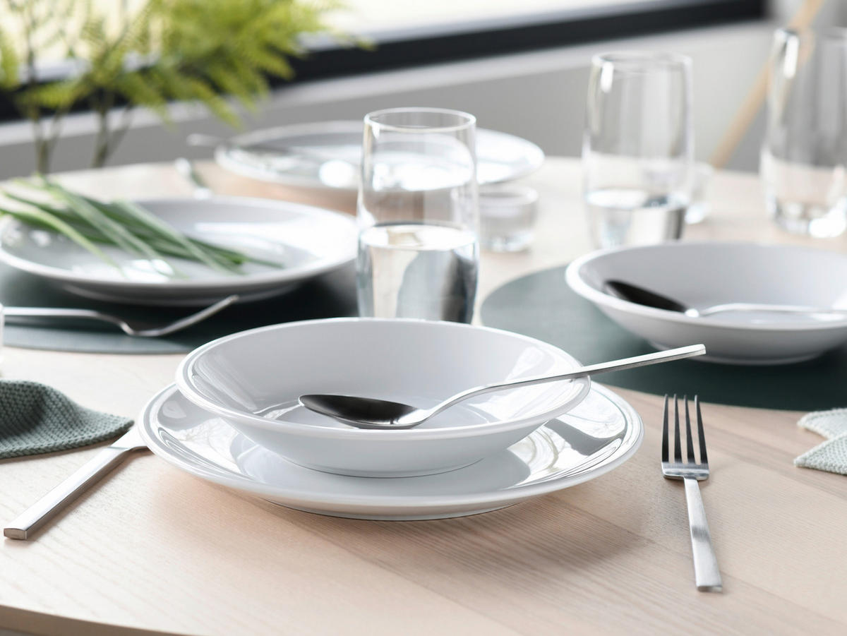 SERVIS Milano Weiss 12 delar  - vit, Basics, keramik - Creatable