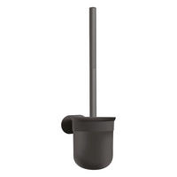 WC-BÜRSTENHALTER in   Metall, Kunststoff  - Schwarz, Basics, Kunststoff/Metall (9,5/36/12,8cm) - MSV