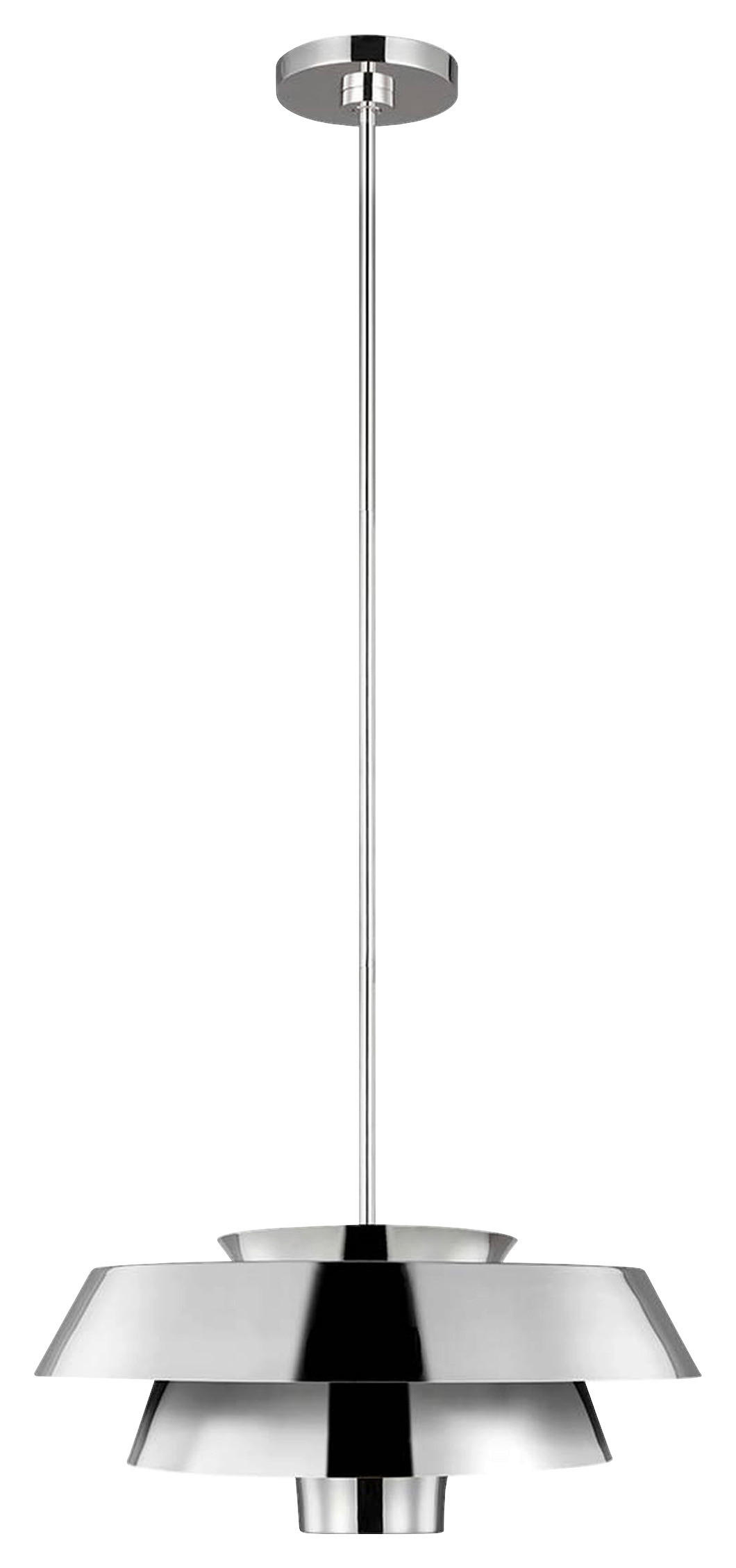 HÄNGELEUCHTE Brisbin 45.7/39.7  cm  - Nickelfarben, Design, Metall (45.7/39.7 cm) - Elstead Lighting