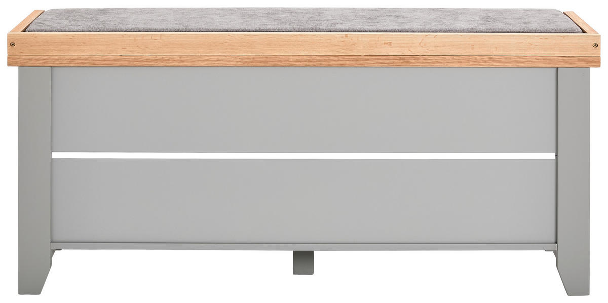 SCHUHBANK Grau, Naturfarben  - Naturfarben/Grau, LIFESTYLE, Holz/Textil (110/60/35cm) - MID.YOU