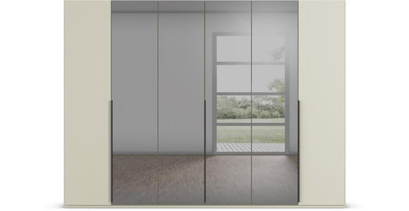 DREHTÜRENSCHRANK 301/223/61 cm 6-türig Grau, Champagner - Champagner/Graphitfarben, Trend, Glas/Holzwerkstoff (301/223/61cm) - Novel