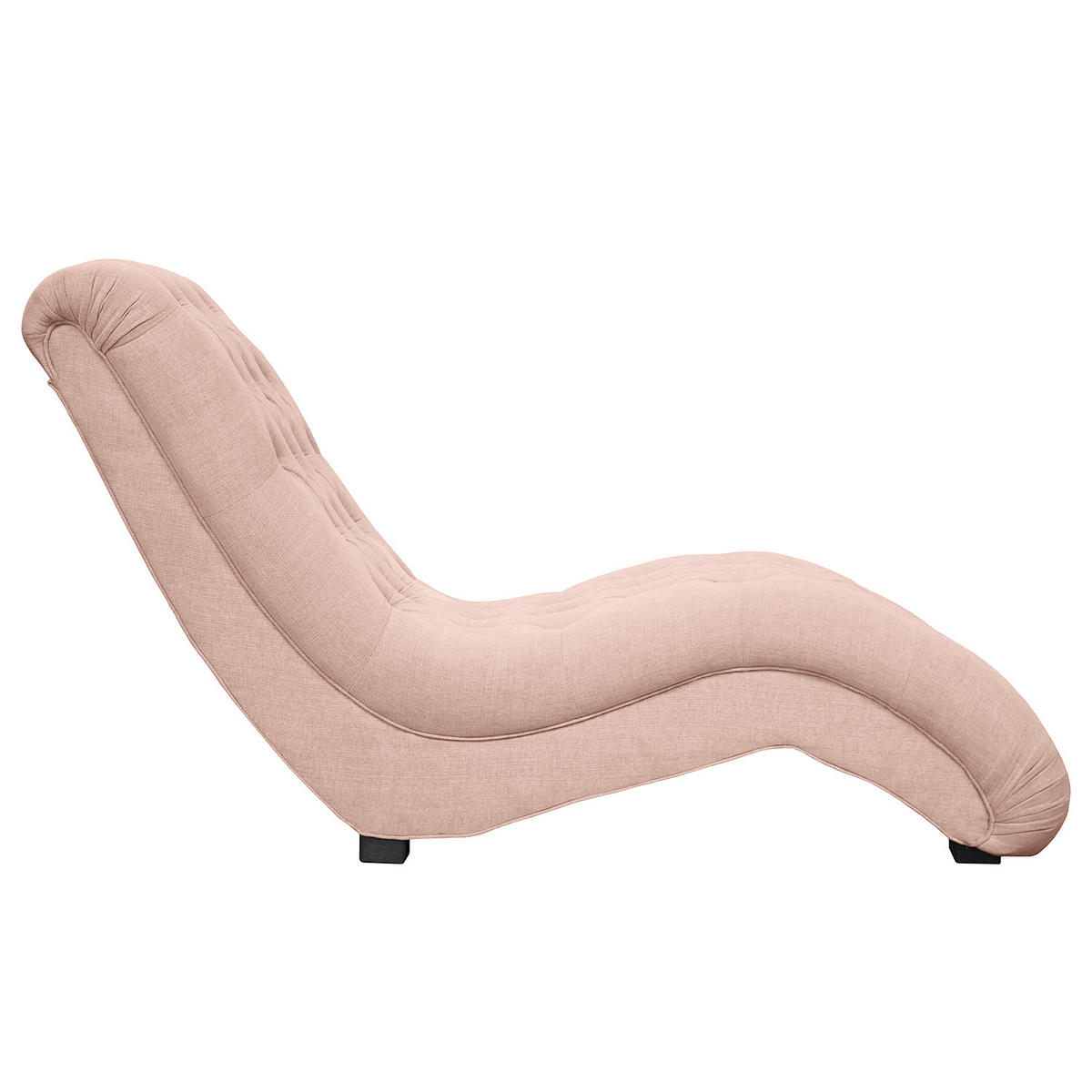 RELAXLIEGE Mikrofaser Rosa  - Schwarz/Rosa, Design, Kunststoff/Textil (67/90/159cm) - P & B