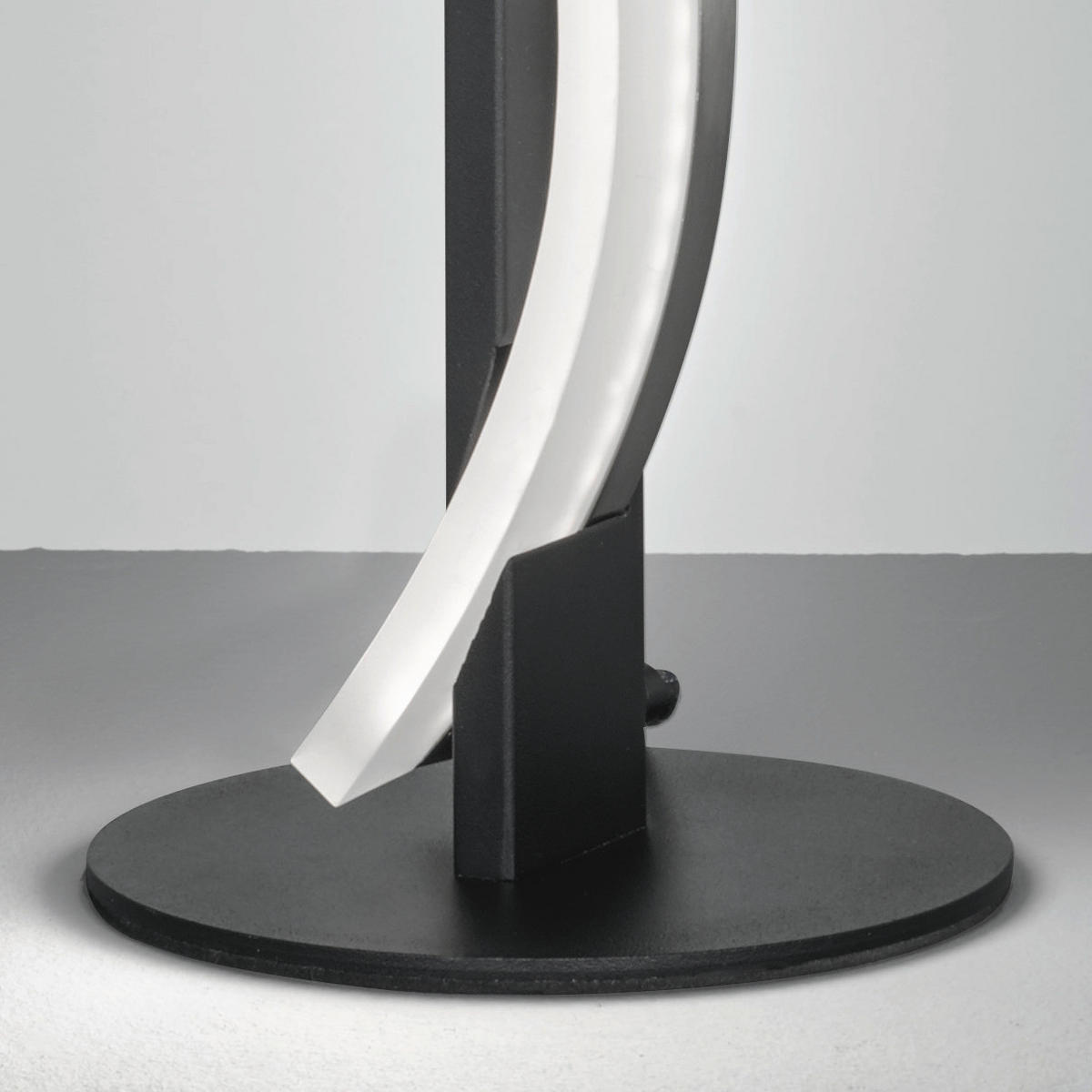 LED-BORDSLAMPA - svart, Design, metall (13,00/40,50cm) - Fischer & Honsel