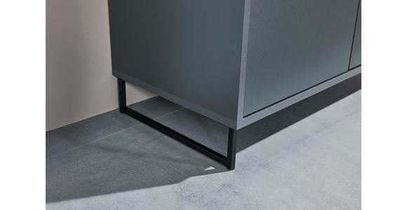 KOMMODE  in 80/103/38 cm  - Anthrazit/Schwarz, KONVENTIONELL, Holzwerkstoff/Metall (80/103/38cm) - Carryhome