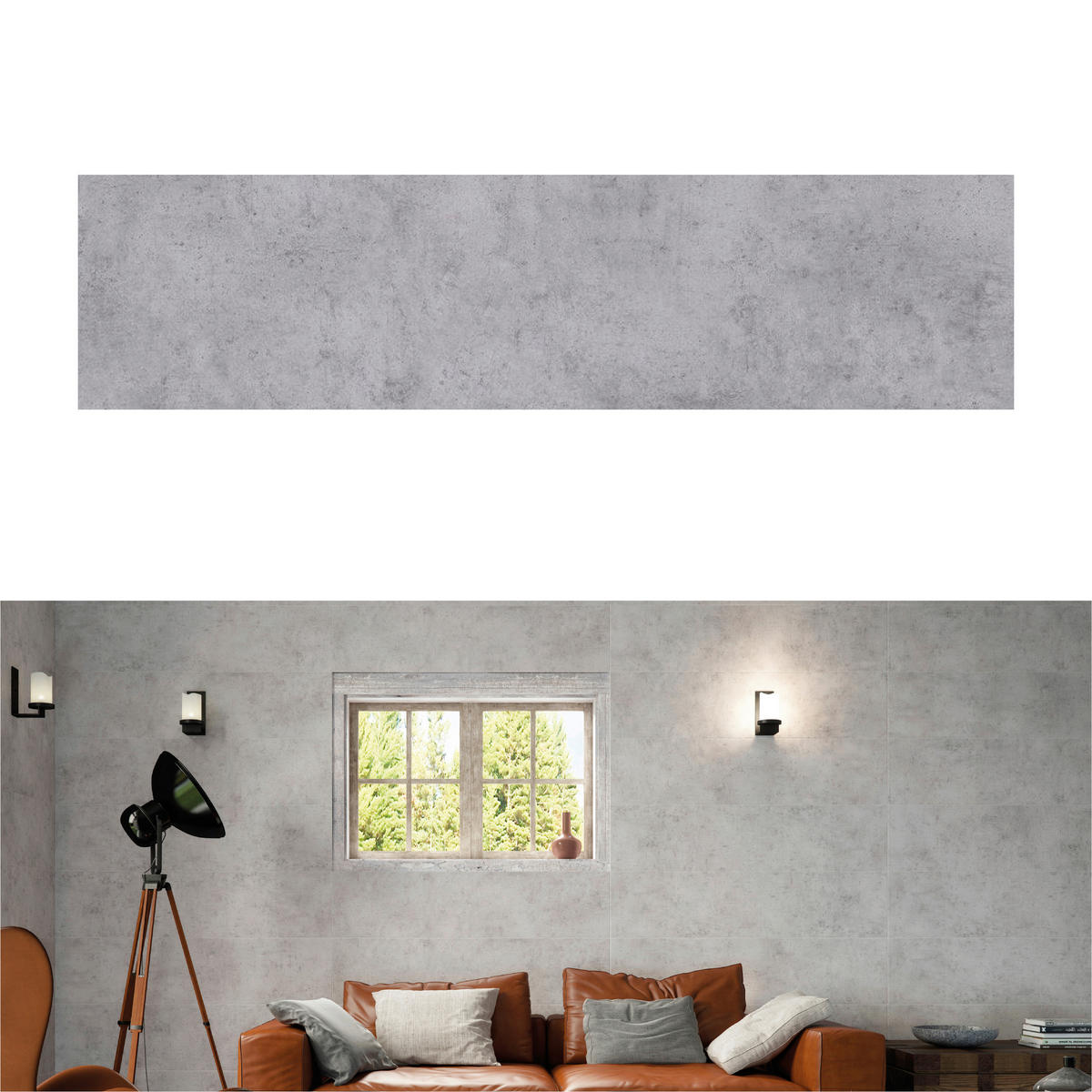 WANDPANEEL Baridecor Aqua Grau  - Grau, Design, Kunststoff (120/30/0,4cm)